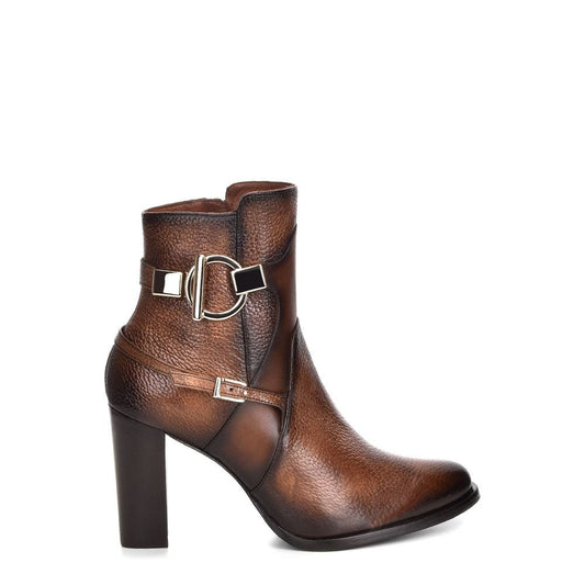 3G5VNTV - Cuadra maple brown Paris Texas deer leather ankle boots for women-CUADRA-Kuet-Cuadra-Boots