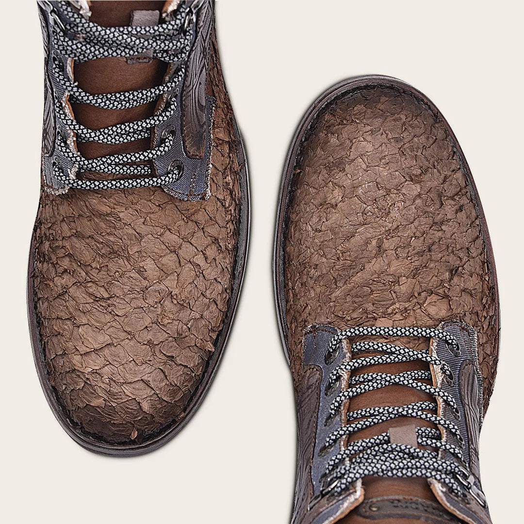 3V03MH - Cuadra Casual Pirarucu Skin Ankle Boots for Men