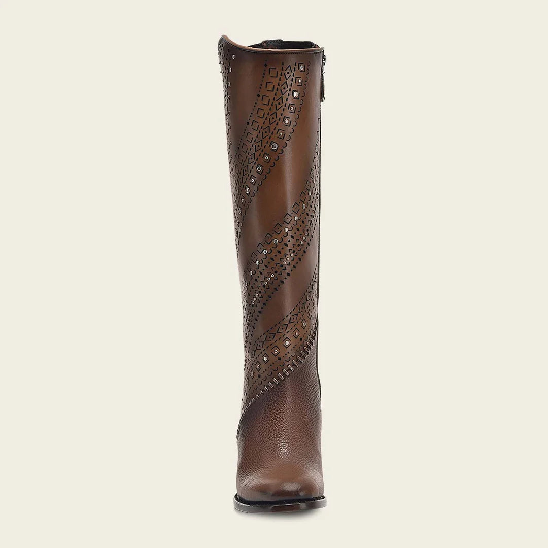 3W21RS - Cuadra Honey Western Leather Ankle Boots for Women
