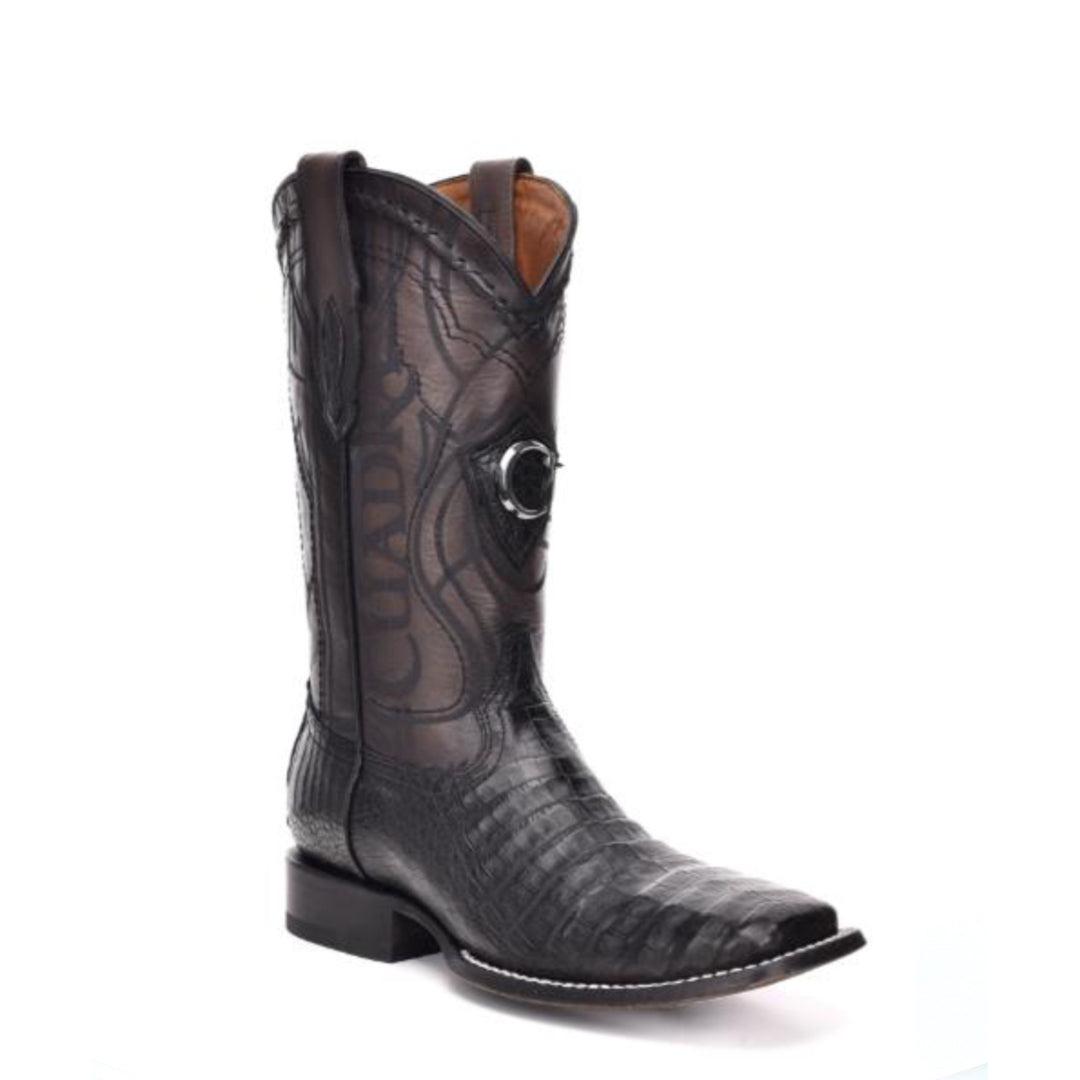 3Z1OFY - Cuadra black cowboy rodeo caiman belly leather boots for men-CUADRA-Kuet-Cuadra-Boots