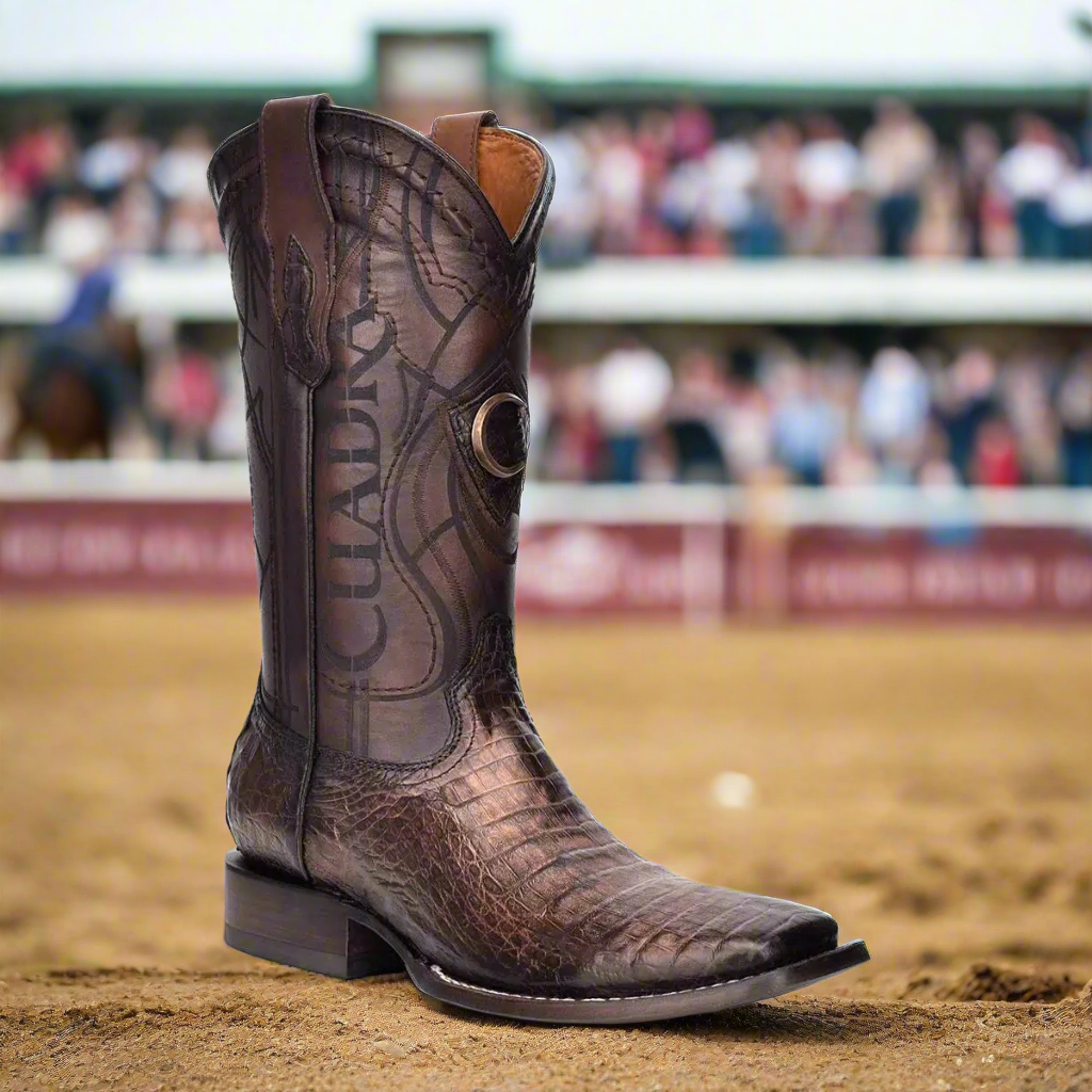 3Z1OFY - Cuadra brown western cowboy rodeo caiman leather boots for men