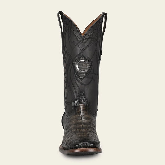 Cuadra black cowboy rodeo caiman leather boots for men