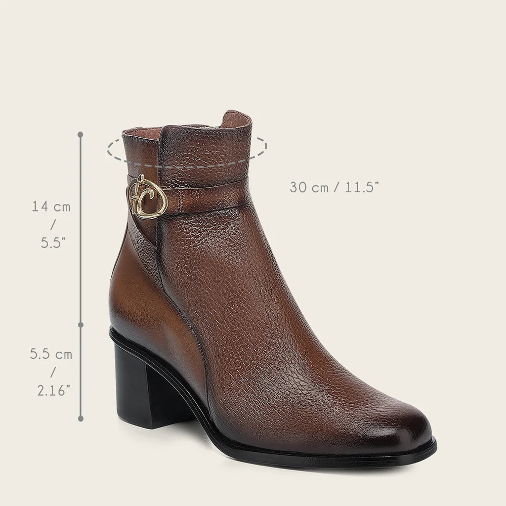 405VNTV - Cuadra Honey Casual Fashion Deer Leather Ankle Boots for Women