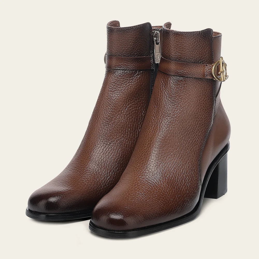 405VNTV - Cuadra Honey Casual Fashion Deer Leather Ankle Boots for Women