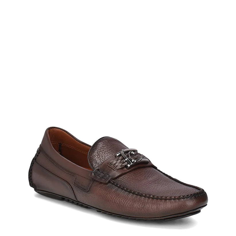 40VVNTS - Cuadra brown deer and calfskin drivers for men