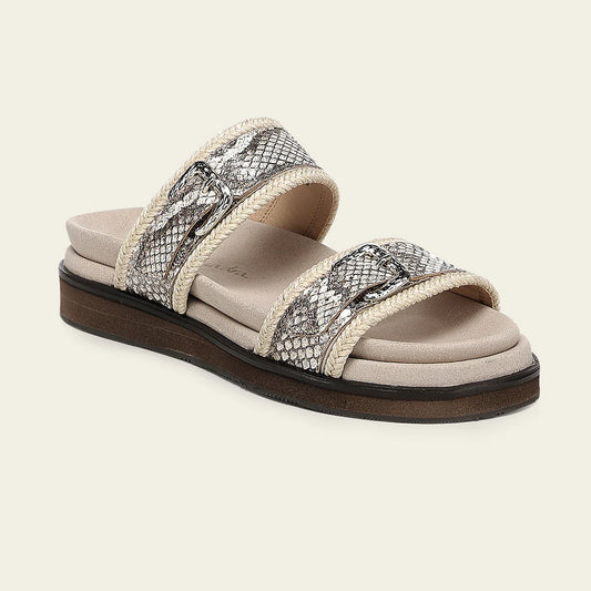 44SPMPM - beige python sandals for women