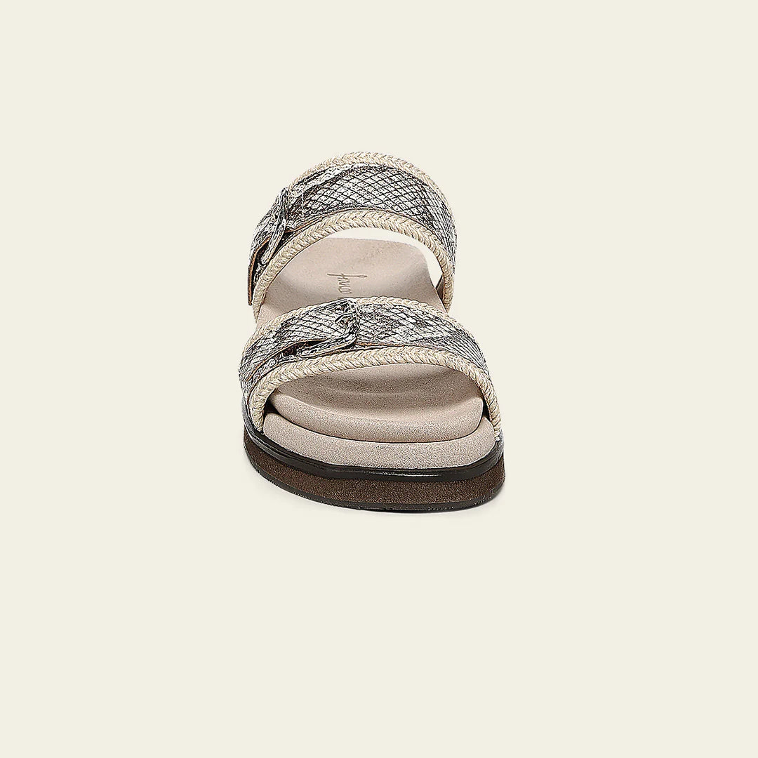 44SPMPM - Cuadra Beige Python Sandals for Women