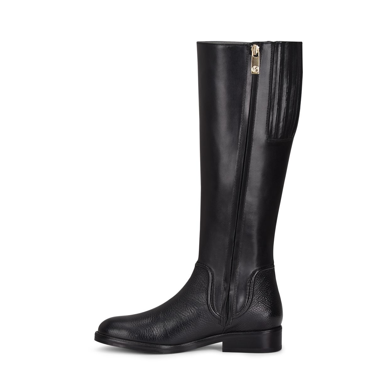 45TVNTS - Franco Cuadra black casual riding deer leather boots for women-Kuet.us