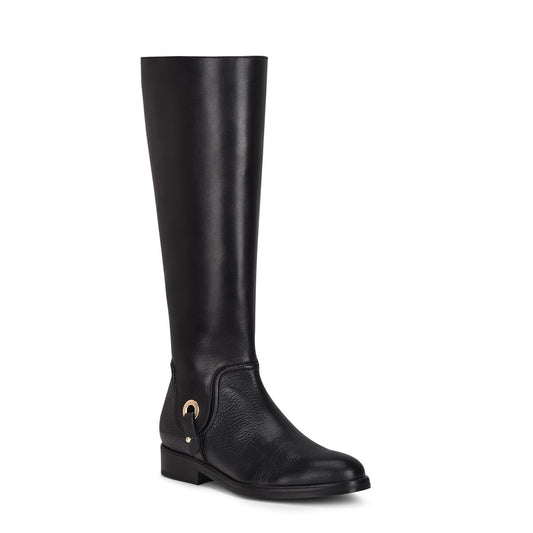 45TVNTS - Franco Cuadra black casual riding deer leather boots for women-Kuet.us