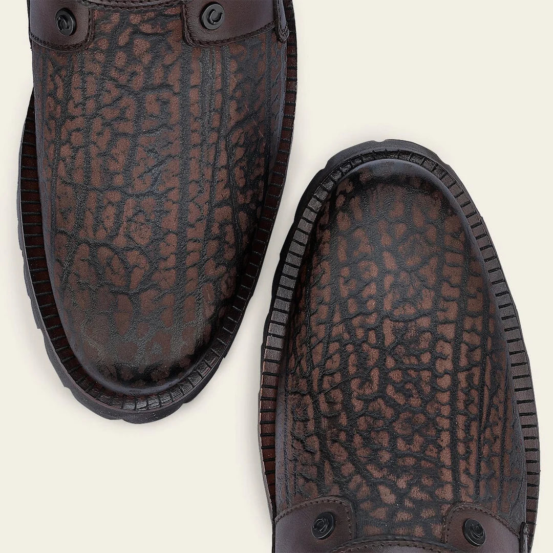 4D24TC - Cuadra Honey Dress Casual Bull Neck Leather Zip Ankle Boots