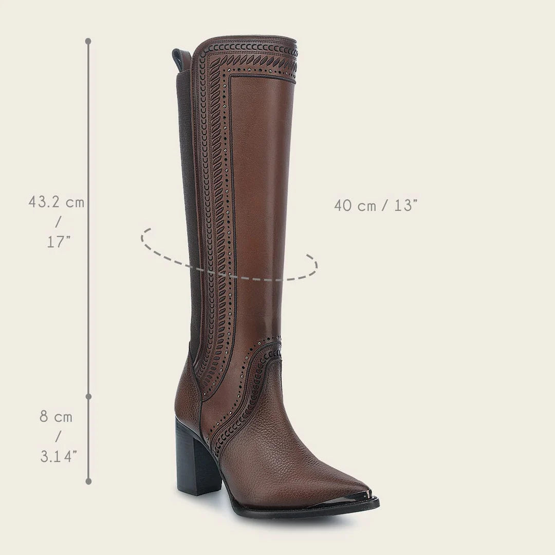 4I16RS - Cuadra brown western cowgirl boots for women