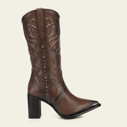 4I19BE - Cuadra honey western cowgirl leather boots for women