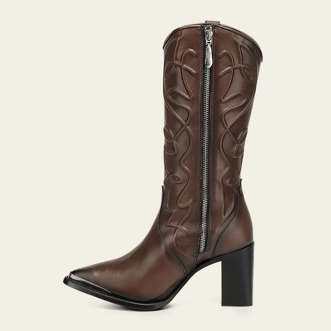 4I19BE - Cuadra honey western cowgirl leather boots for women