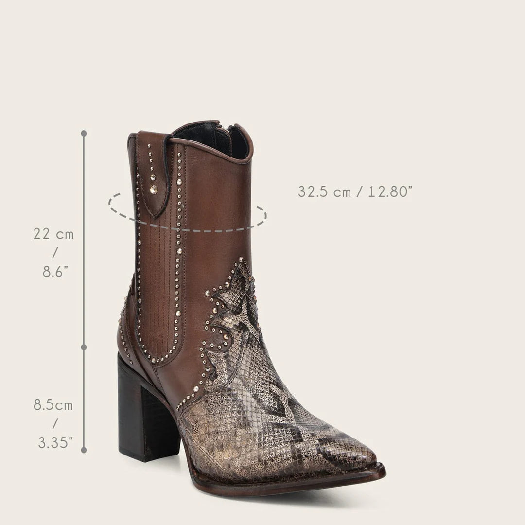 4I20PM - Cuadra honey python boots for women