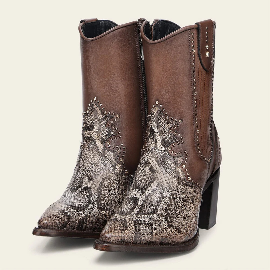 4I20PM - Cuadra honey python boots for women