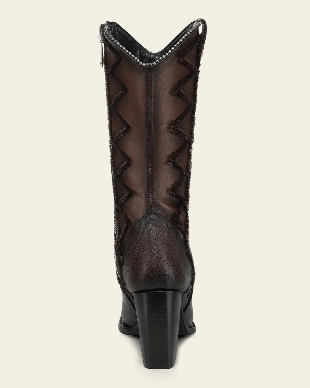 4I28RS - Cuadra Brown Western Cowgirl Cowhide Leather Boots for Women