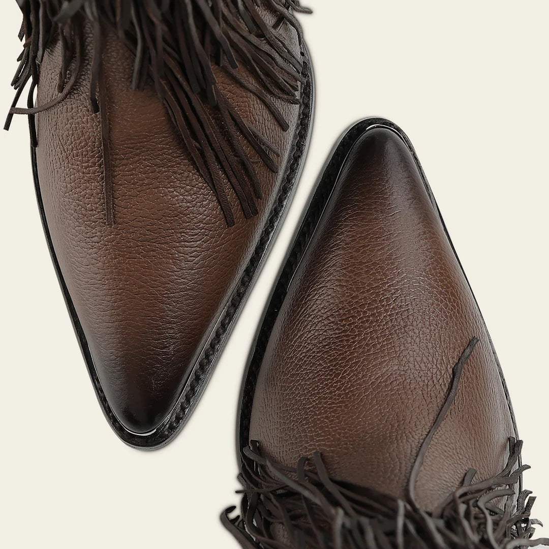 4I31RS - Cuadra honey western cowhide leather ankle boots for women