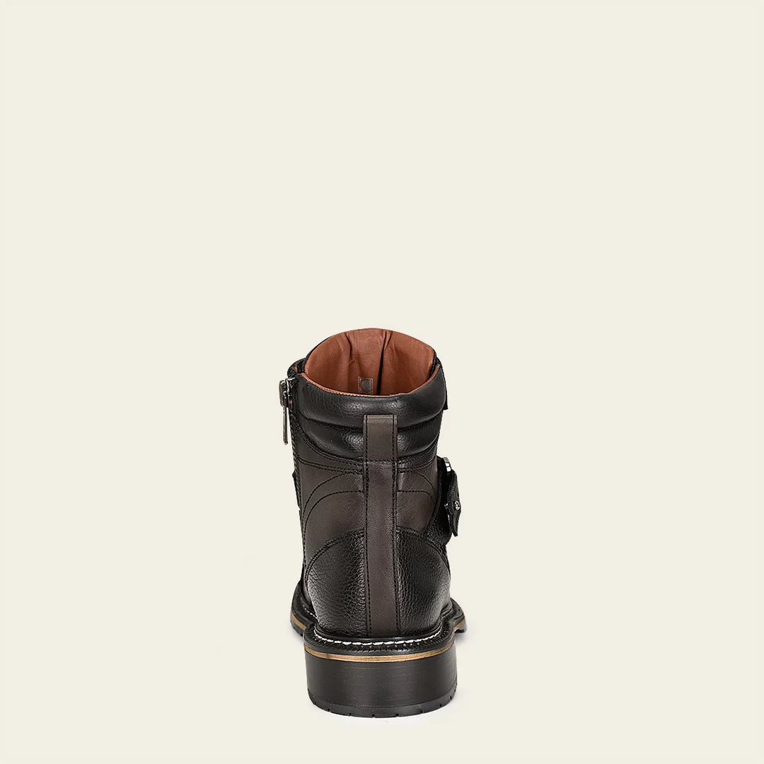 4J08FY - Cuadra Black Casual Fashion Caiman Ankle Boots for Men