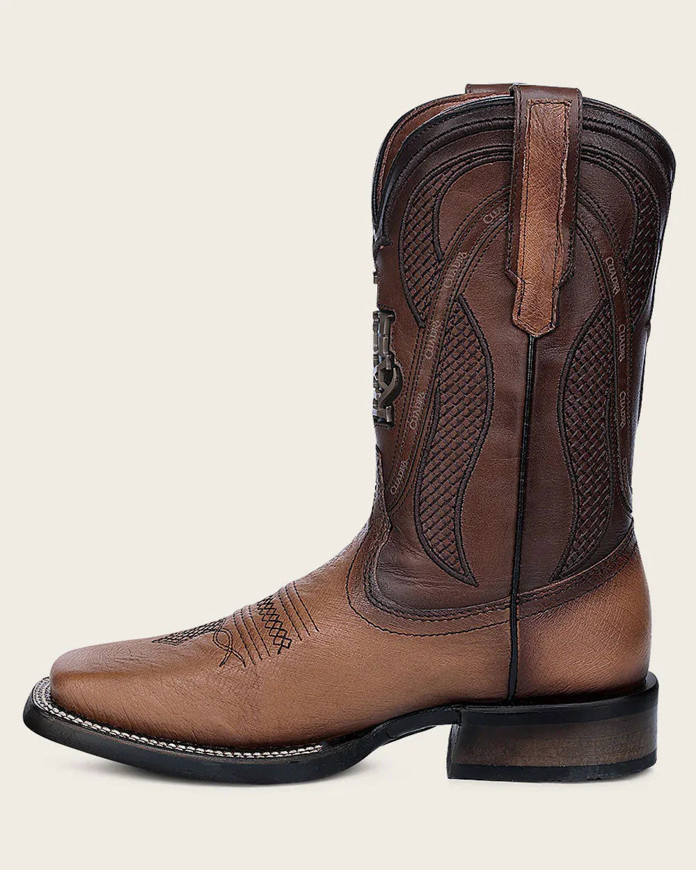 4L01AB - Cuadra brown cowboy rodeo ostrich leather boots for men
