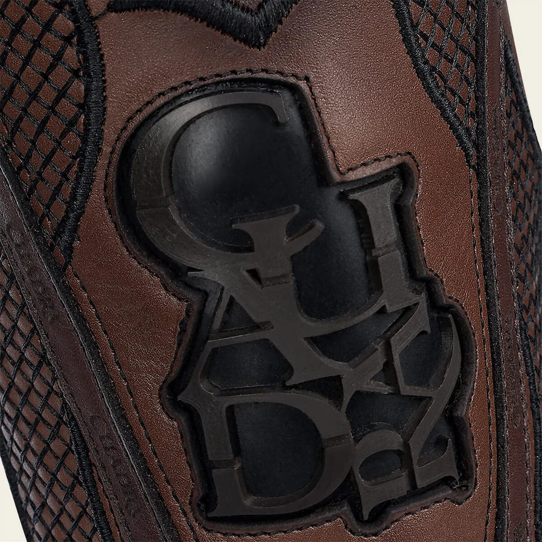 4L01AB - Cuadra Brown Cowboy Rodeo Ostrich Leather Boots for Men