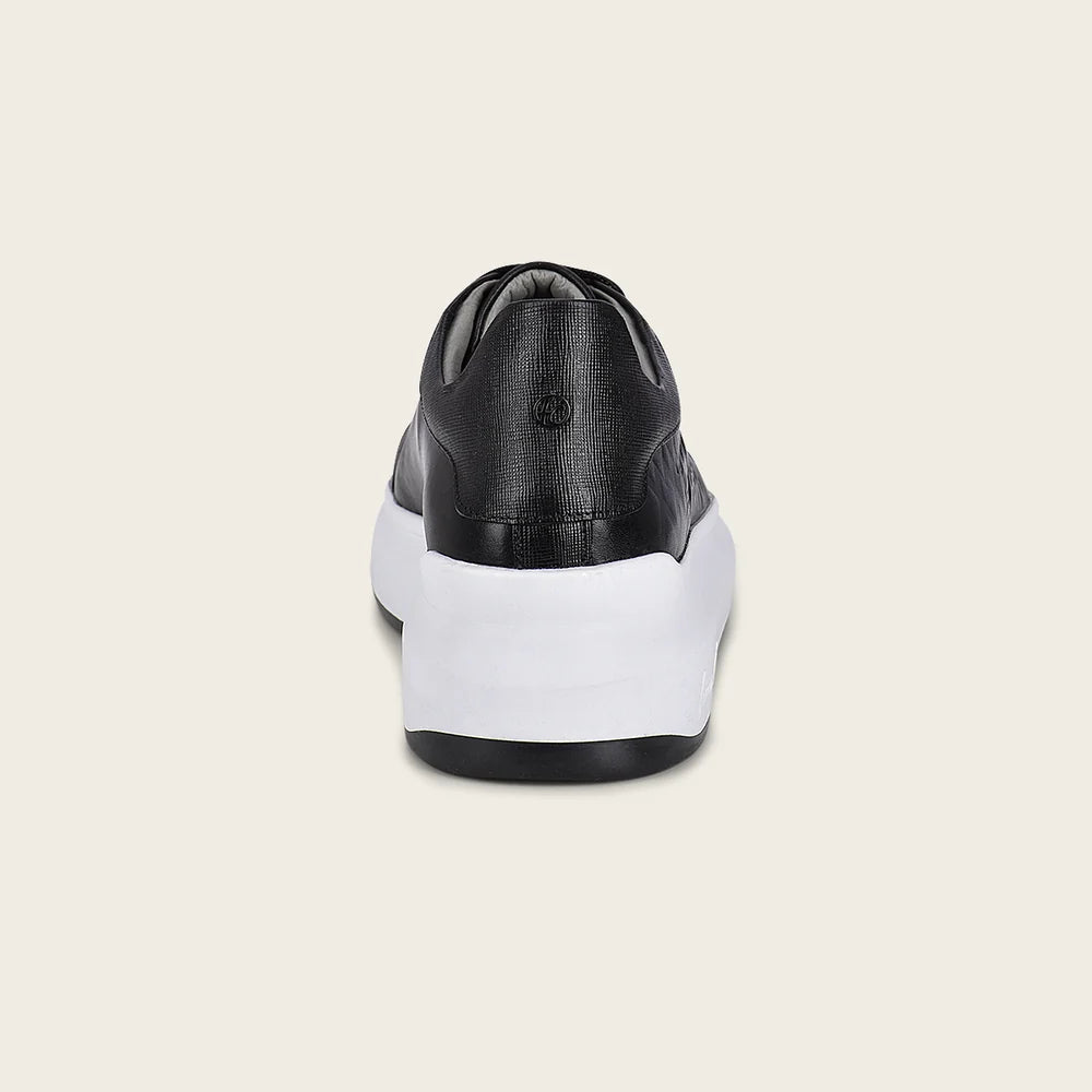 4P3MTTS - Franco Cuadra black stingray leather platform sneakers for women