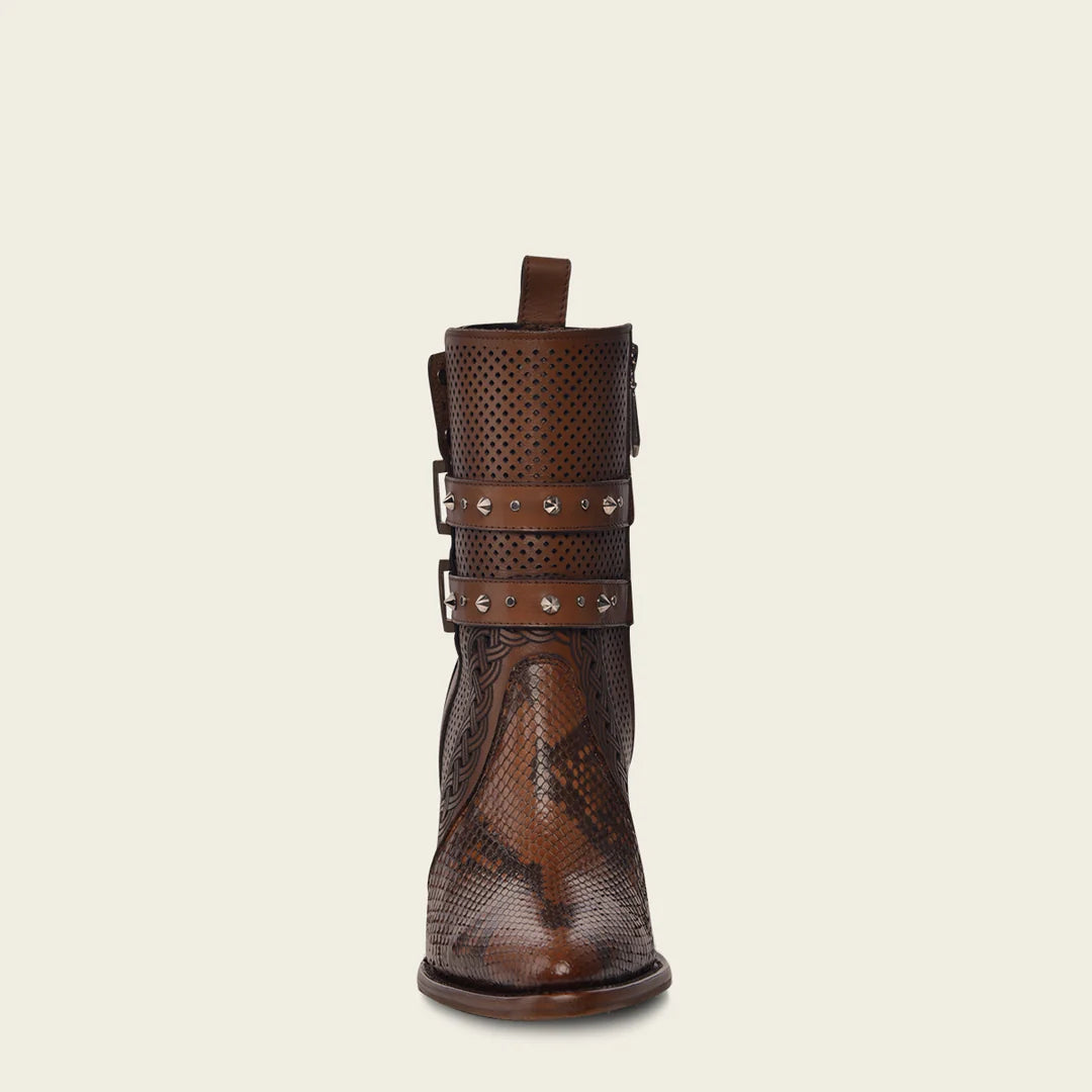 4Q14PH - Cuadra honey western fashion python skin boots for women