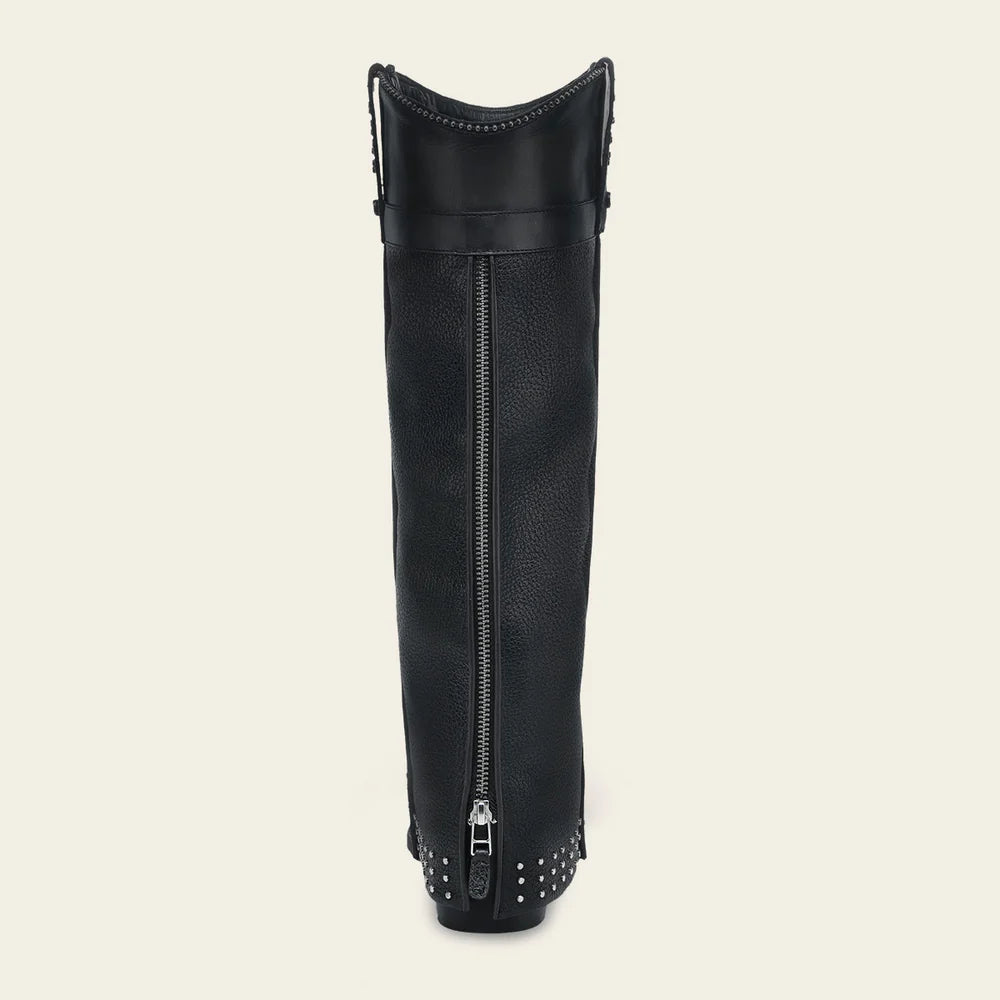 4Q15MA - Cuadra black stingray skin ankle boots for women