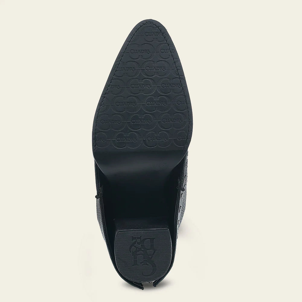 4Q15MA - Cuadra black stingray skin ankle boots for women