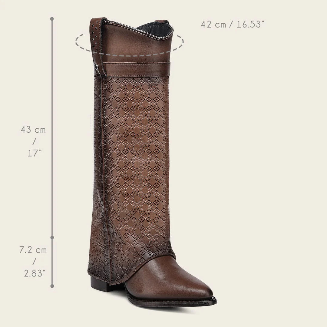 4Q16RS - Cuadra brown western cowgirl boots for women