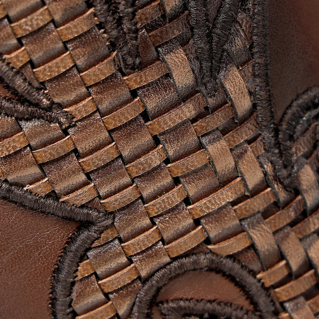 4Q22RS - Cuadra brown western cowgirl cowhide leather boots for women