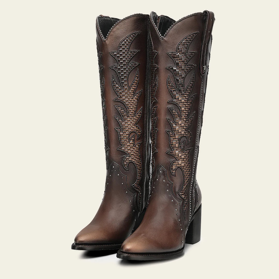4Q22RS - Cuadra brown western cowgirl boots for women