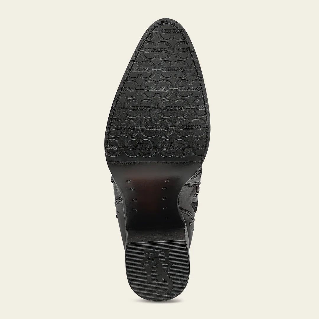 4Q22RS - Cuadra brown western cowgirl cowhide leather boots for women