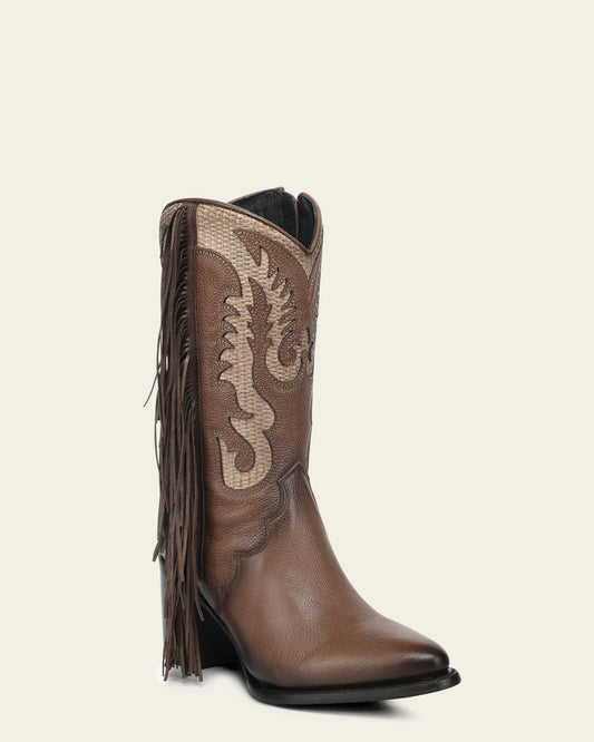 4Q23RS - Cuadra brown western cowgirl boots for women