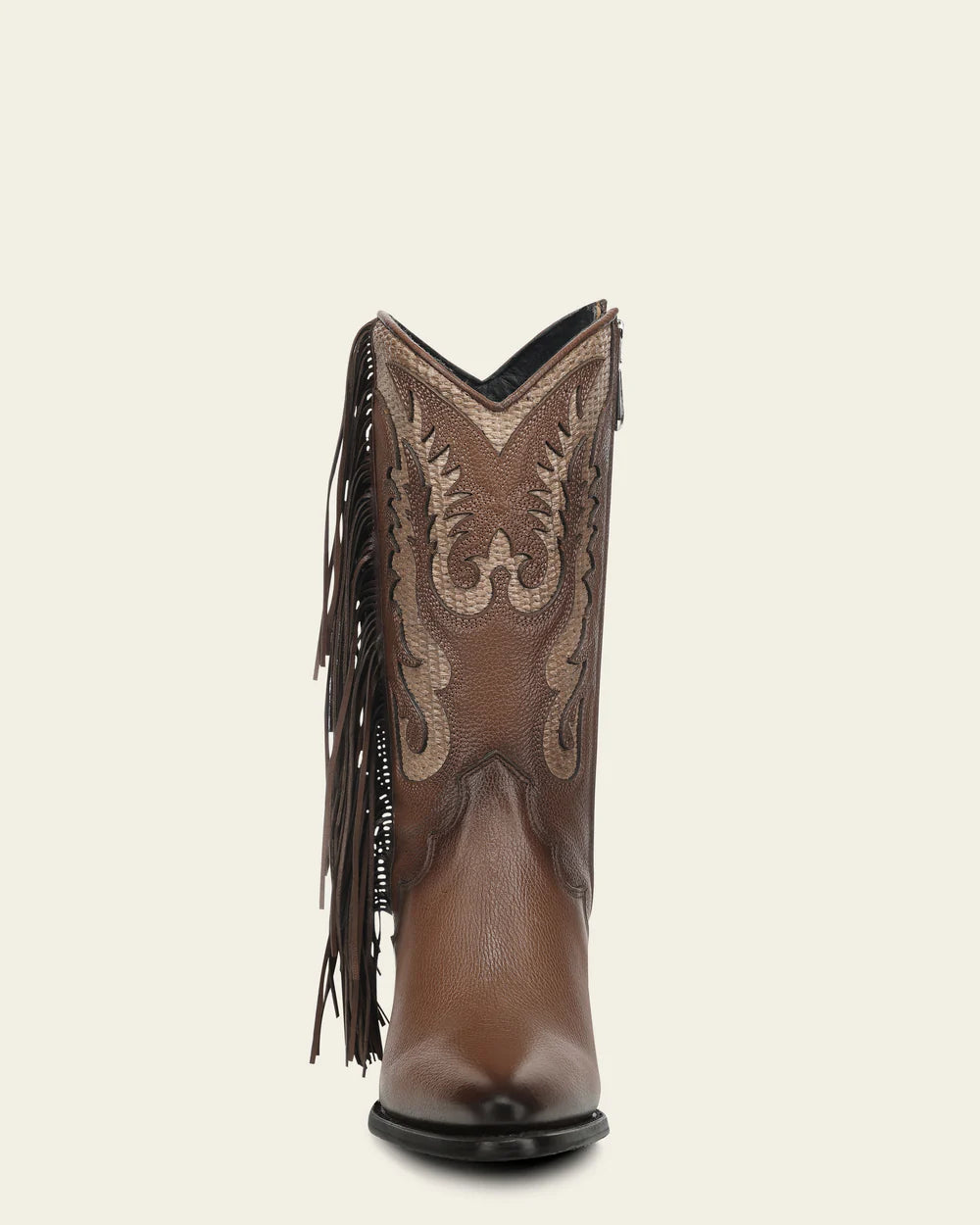 4Q23RS - Cuadra brown western cowgirl cowhide leather boots for women