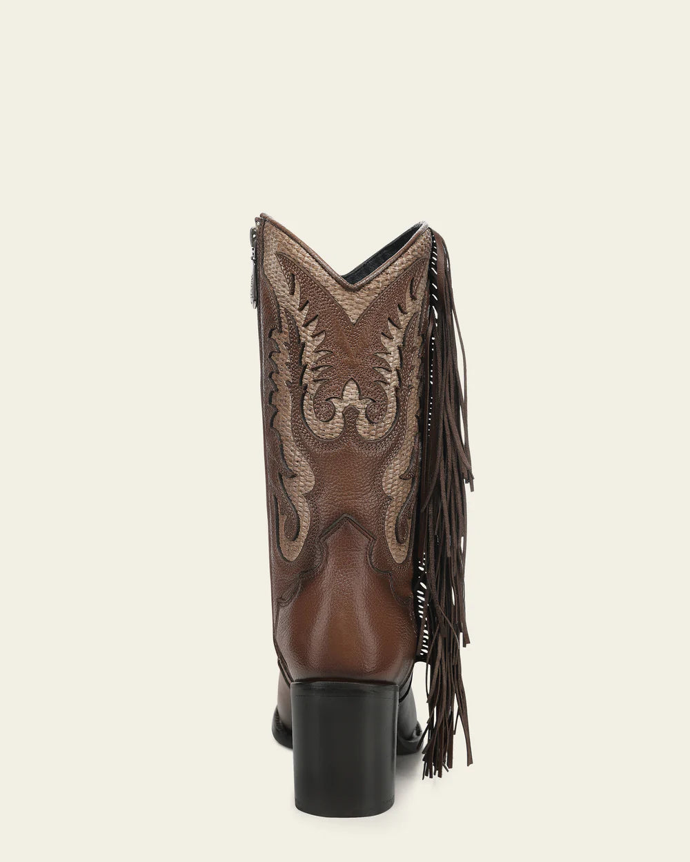 4Q23RS - Cuadra brown western cowgirl cowhide leather boots for women