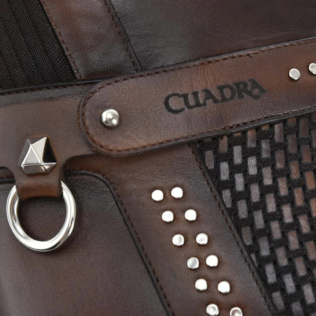 Cuadra brown western cowgirl leather boots for women