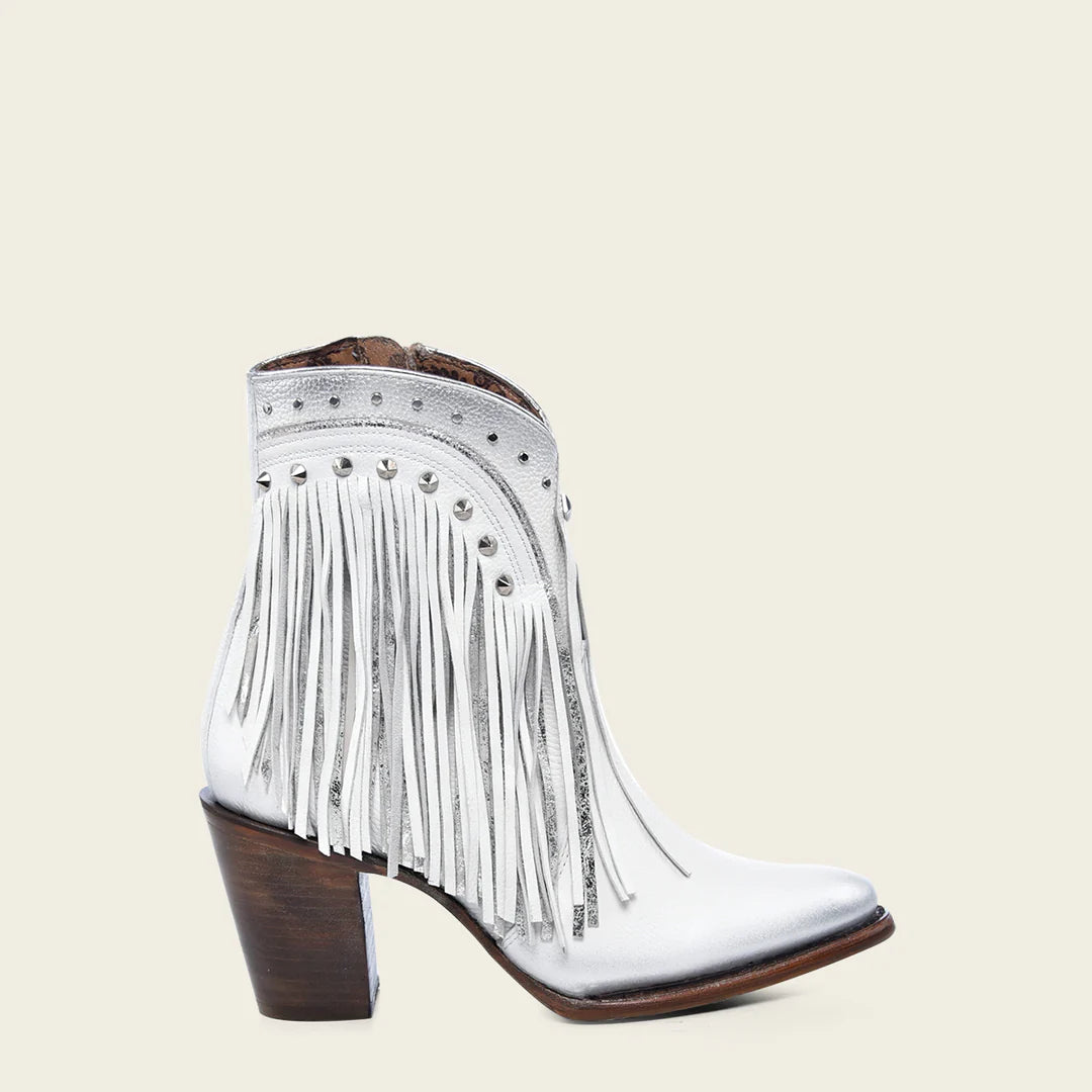 4V09RS - Cuadra white western cowgirl boots for women