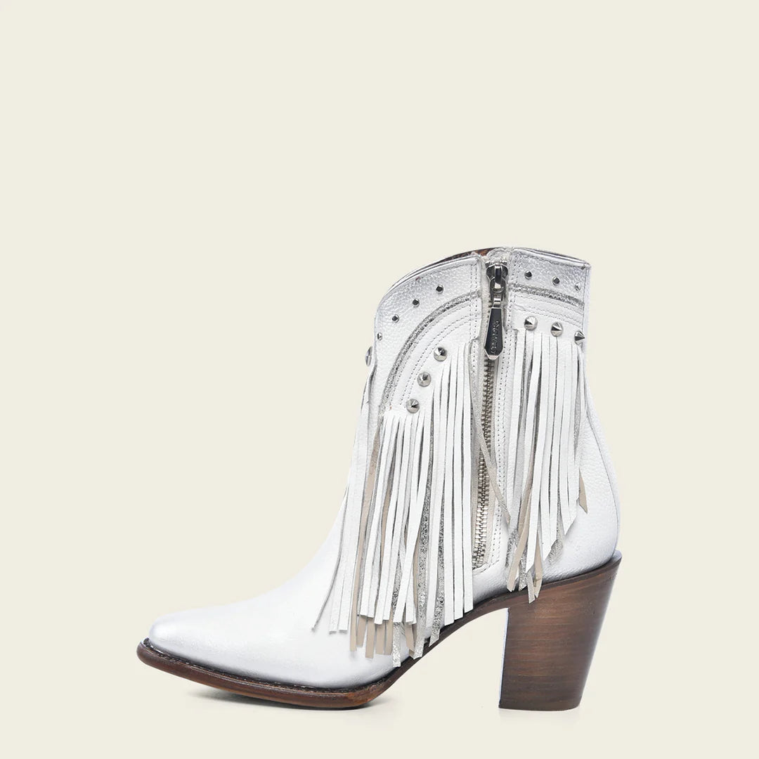 4V09RS - Cuadra white western cowgirl boots for women