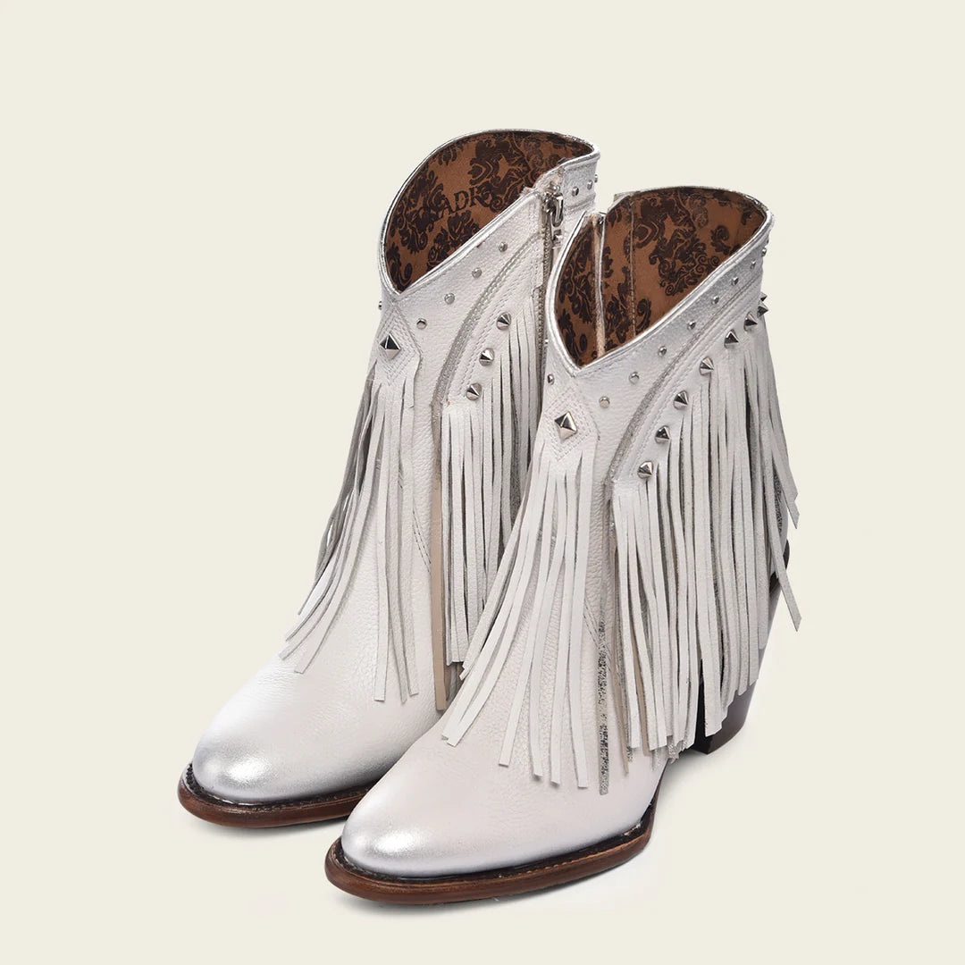 4V09RS - Cuadra white western cowgirl boots for women