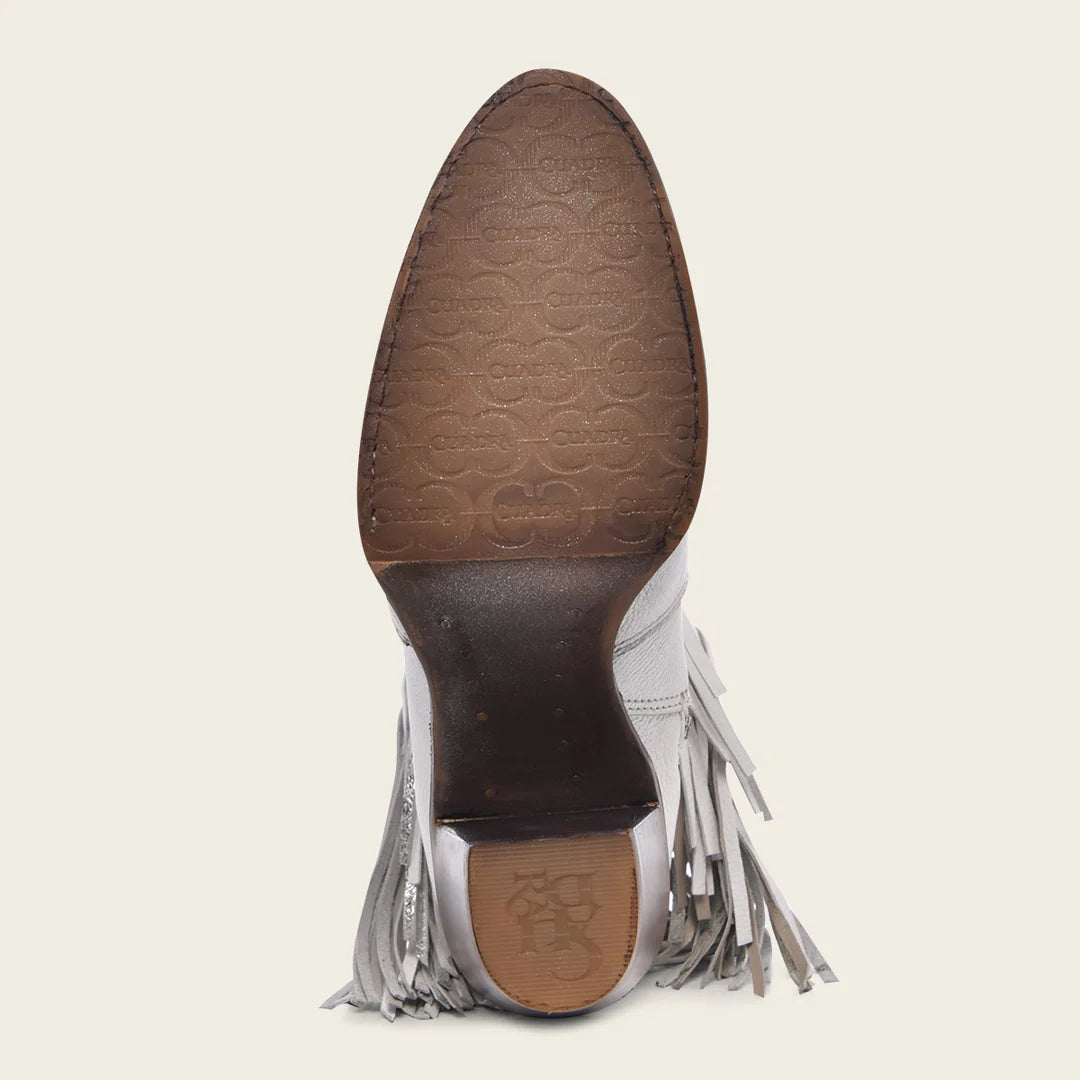 4V09RS - Cuadra white western cowgirl boots for women