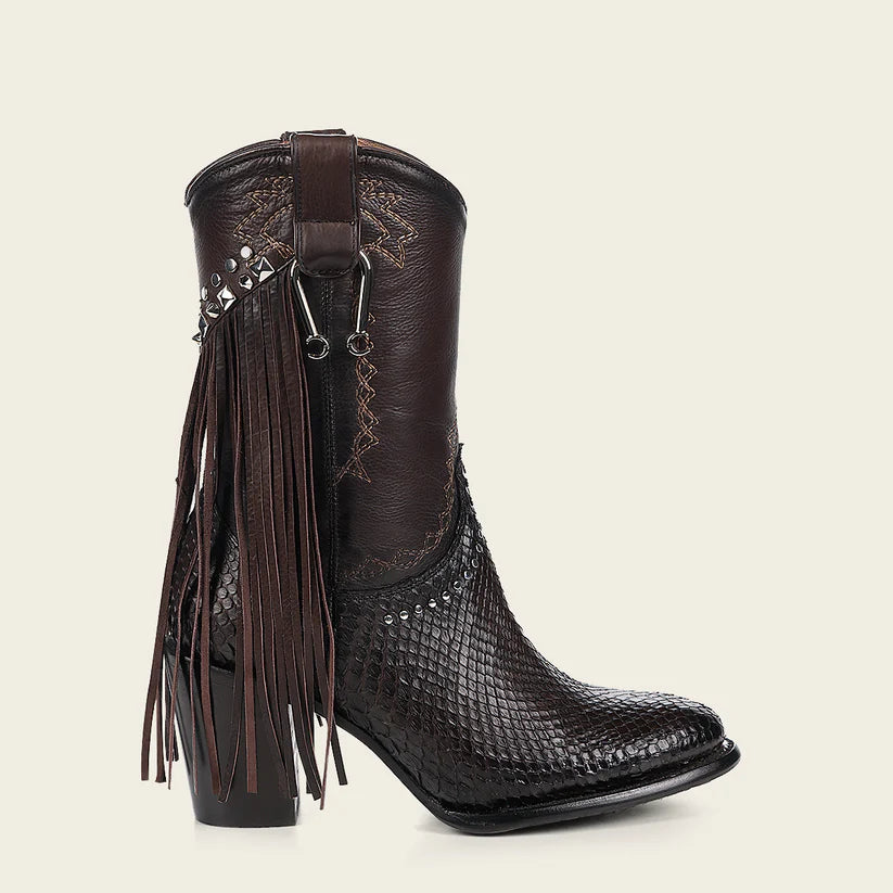 4V11PM - Cuadra chocolate western cowgirl boots for women