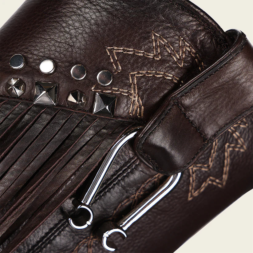 4V11PM - Cuadra chocolate western cowgirl boots for women