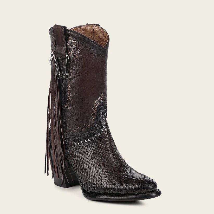 4V11PM - Cuadra chocolate western cowgirl boots for women