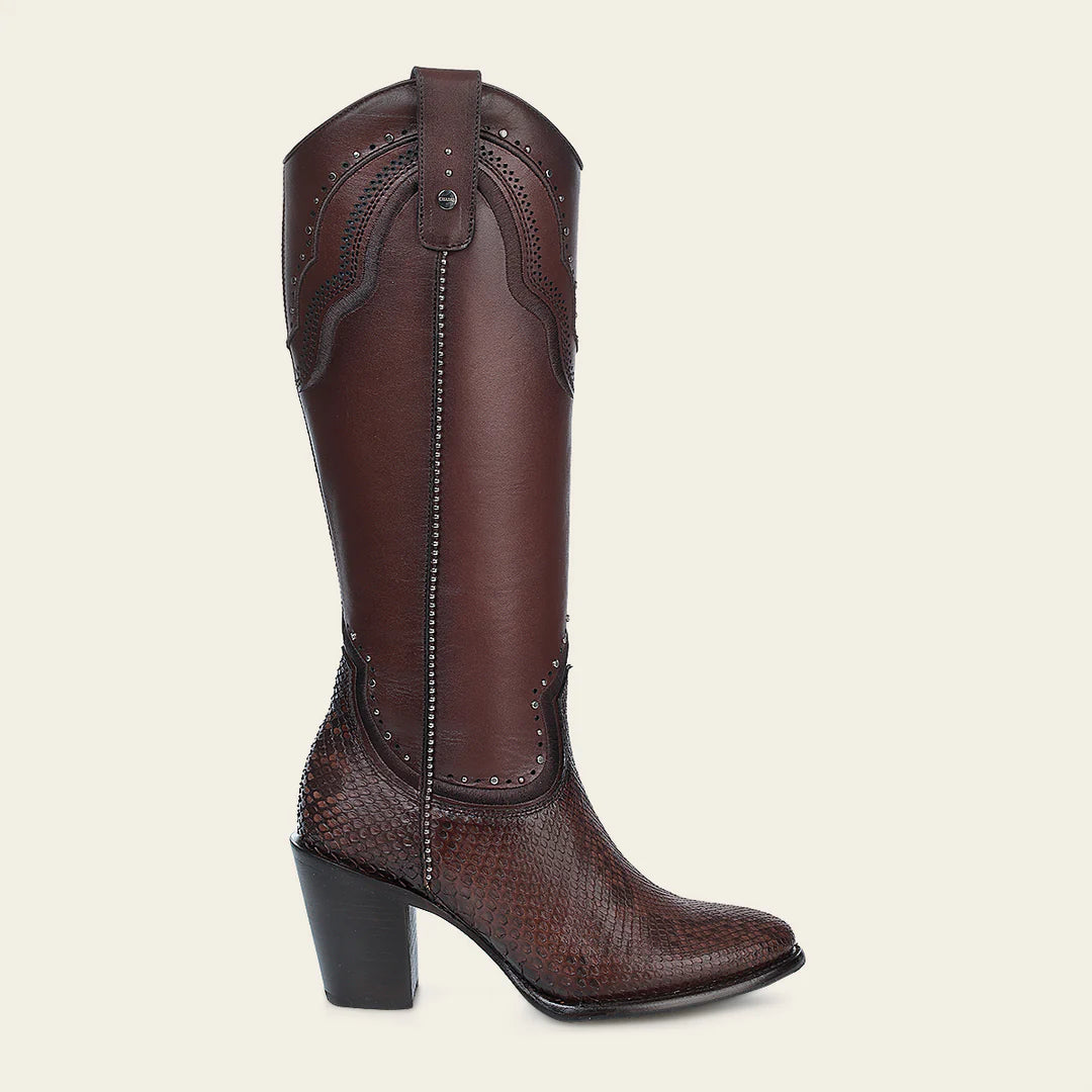 4V14PH - Cuadra chocolate western cowgirl boots for women