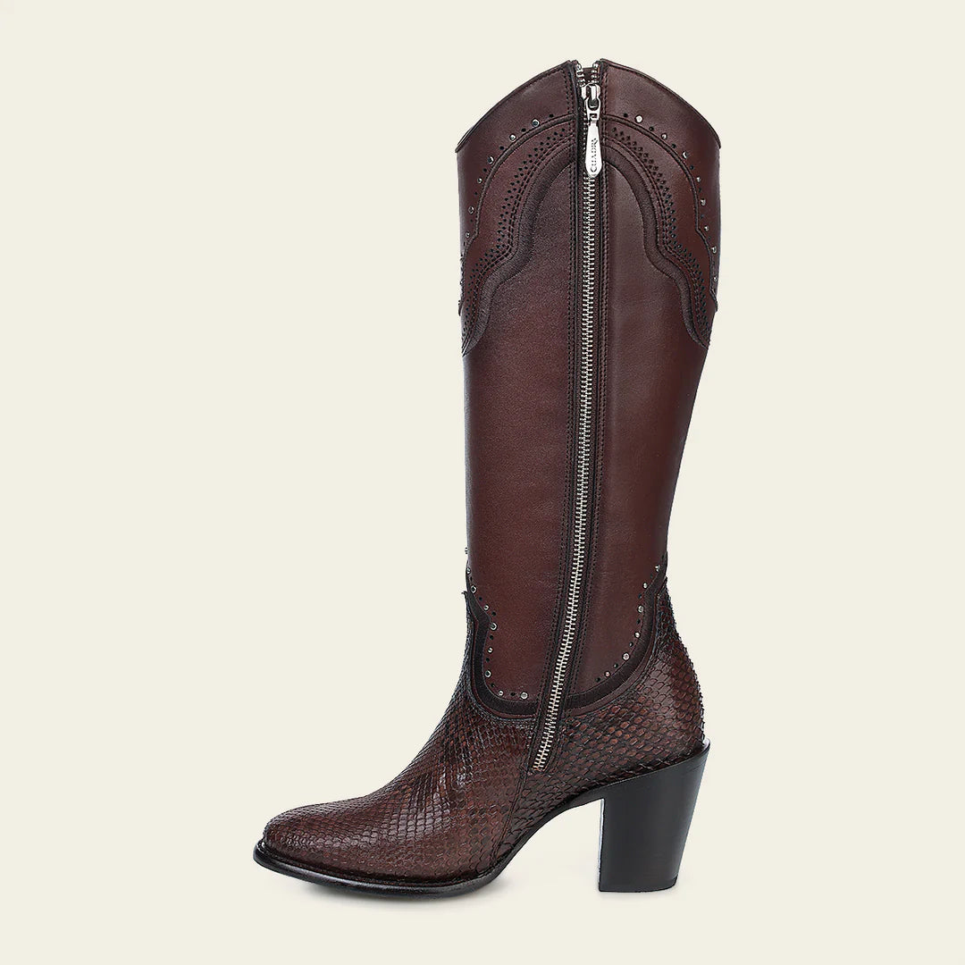 4V14PH - Cuadra chocolate western cowgirl boots for women