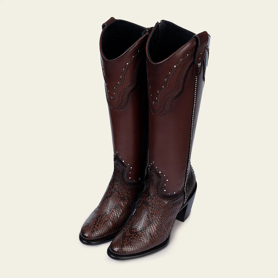 4V14PH - Cuadra chocolate western cowgirl boots for women