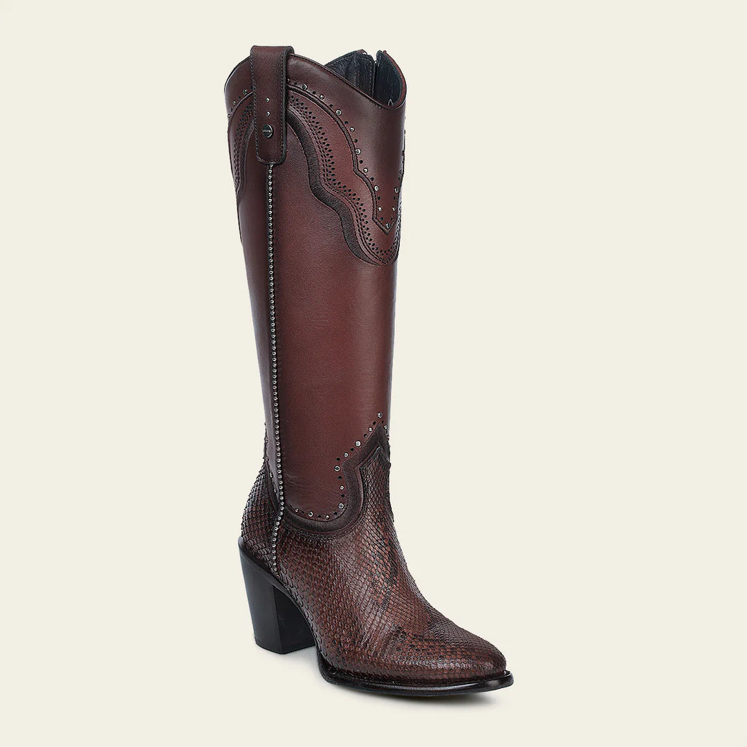 4V14PH - Cuadra chocolate western cowgirl boots for women