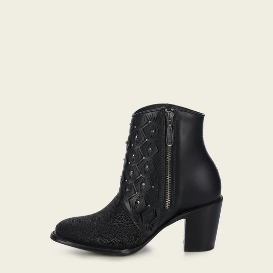 4V15MA - Cuadra black western cowgirl boots for women