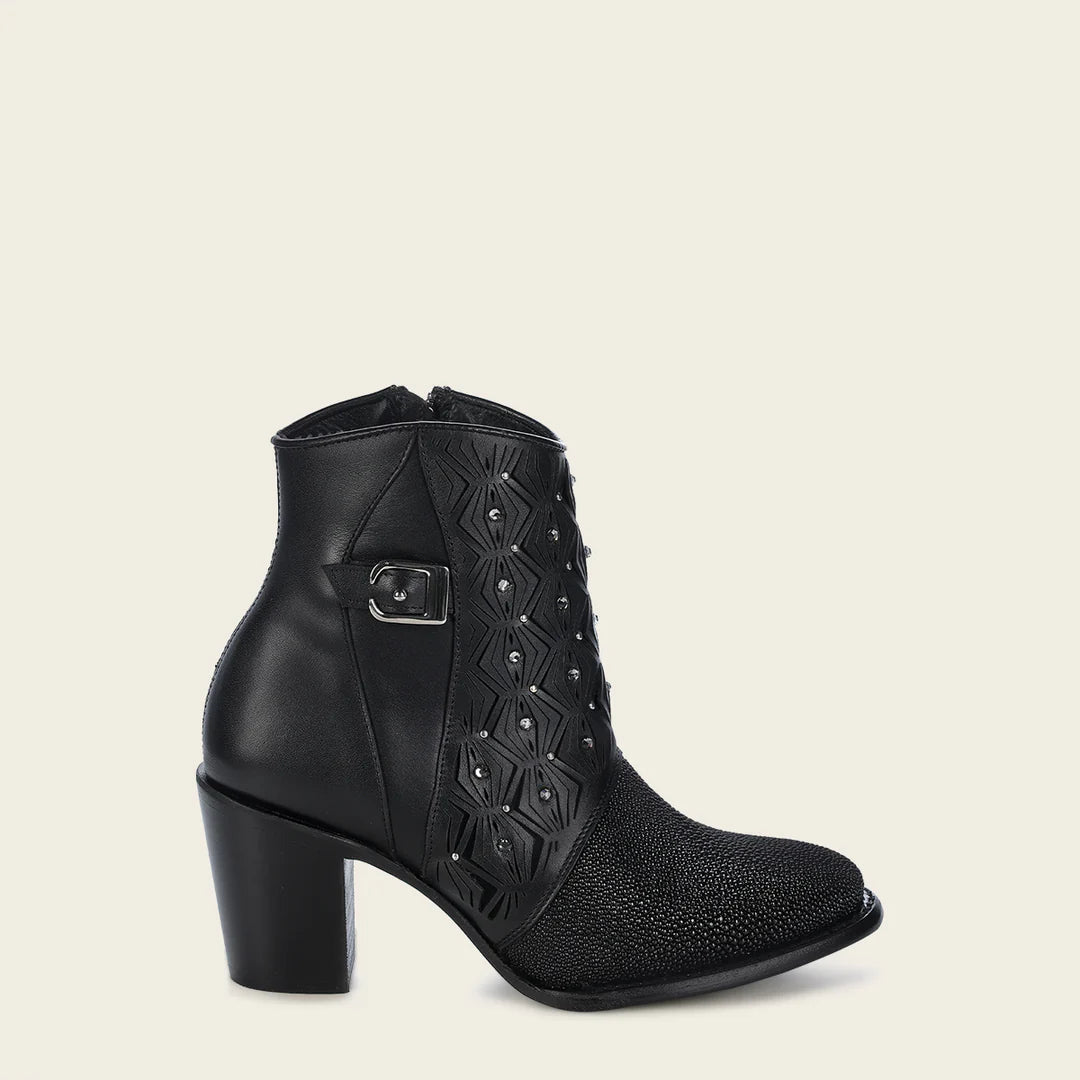 4V15MA - Cuadra black western cowgirl boots for women