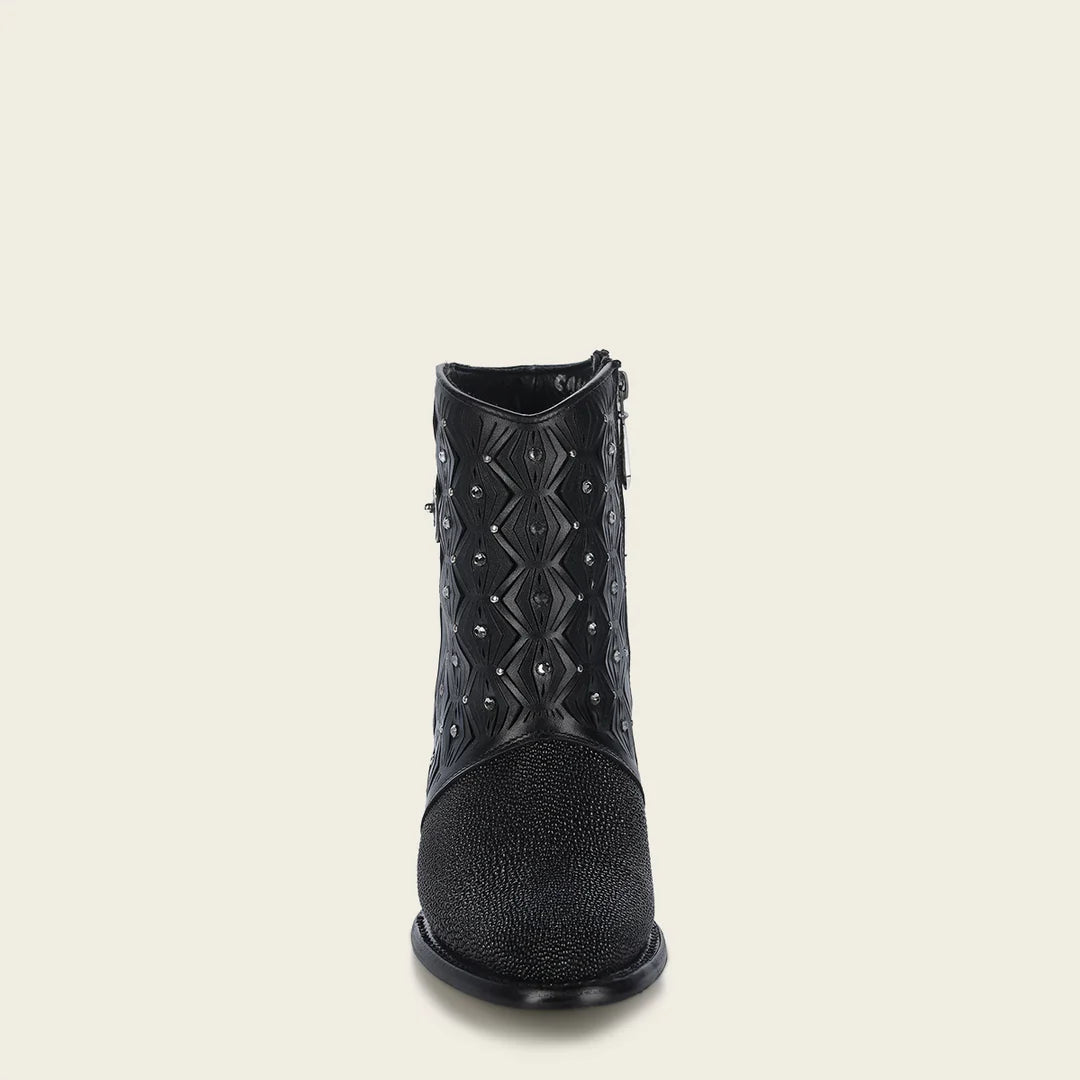 4V15MA - Cuadra black western cowgirl boots for women